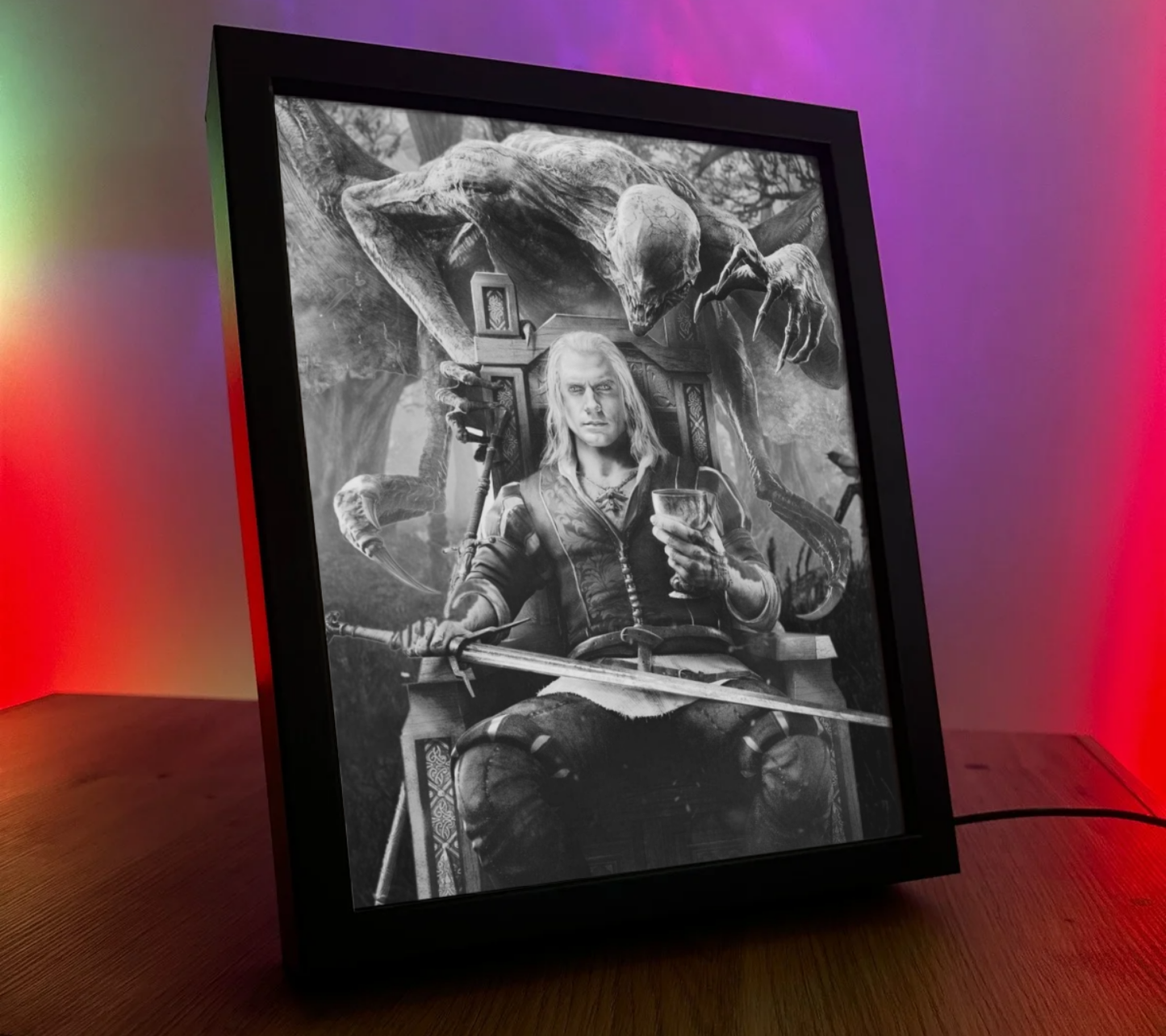 Obrazo Lampka Wiedźmin The Witcher pomysł na prezent 12