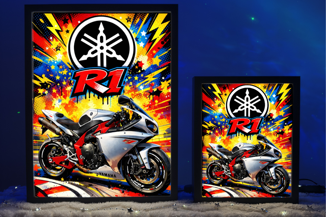 ObrazoLampka Lampka Nocna Yamaha R1 RN22 Biała 3